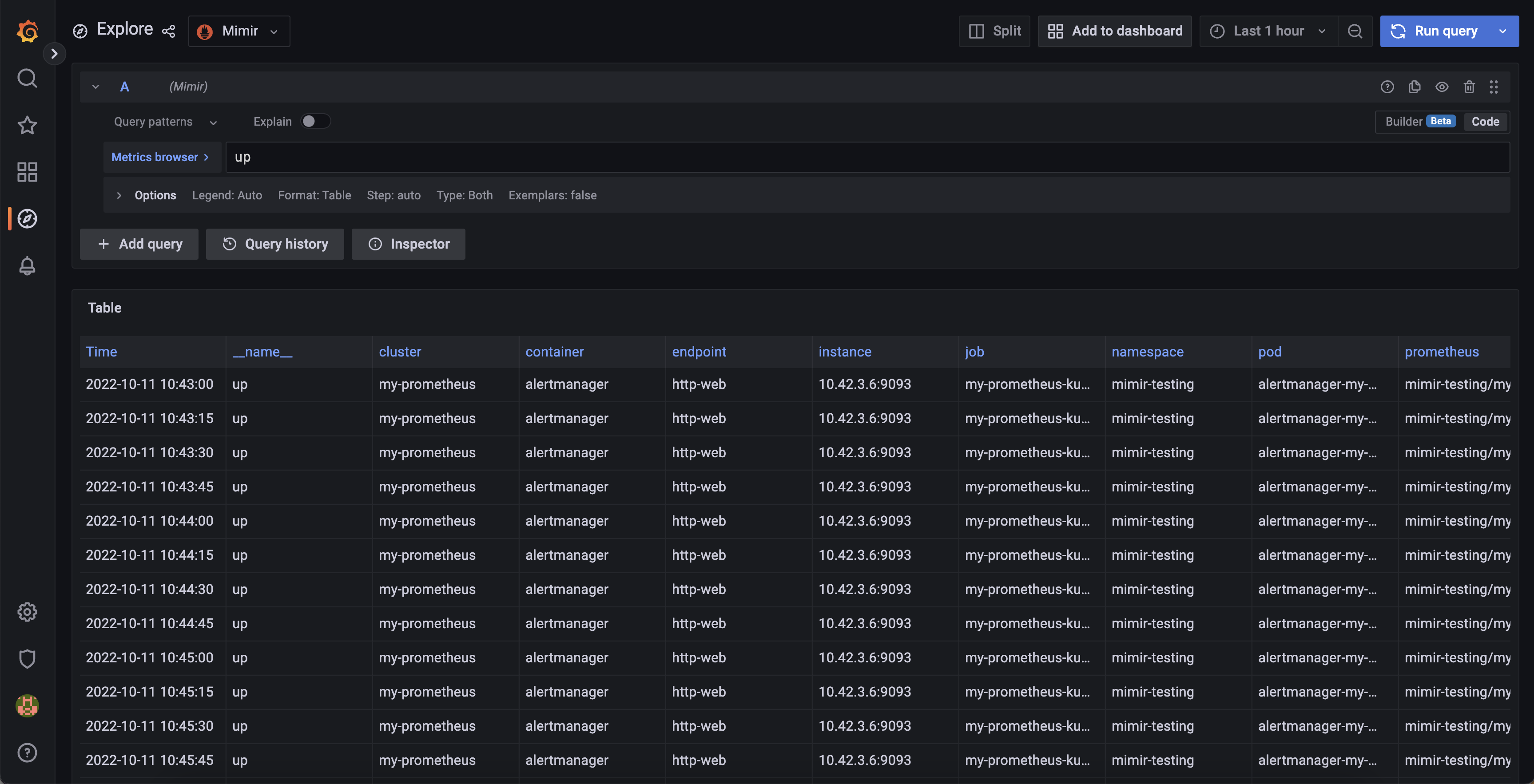 Verify deduplication