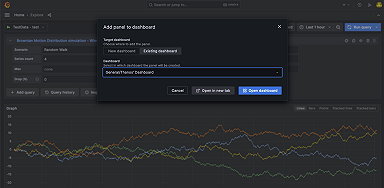 Explore to dashboard