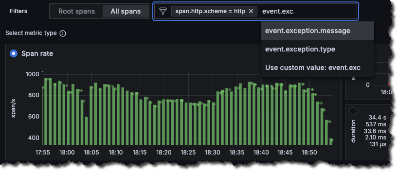 Change filters for your investigation
