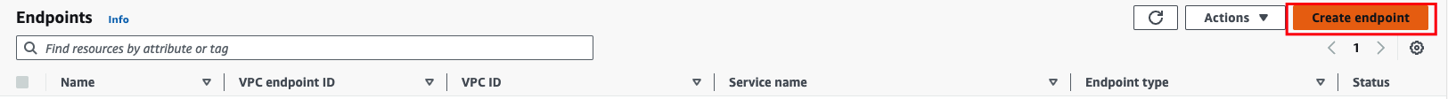 Choose &ldquo;Create Endpoint&rdquo;