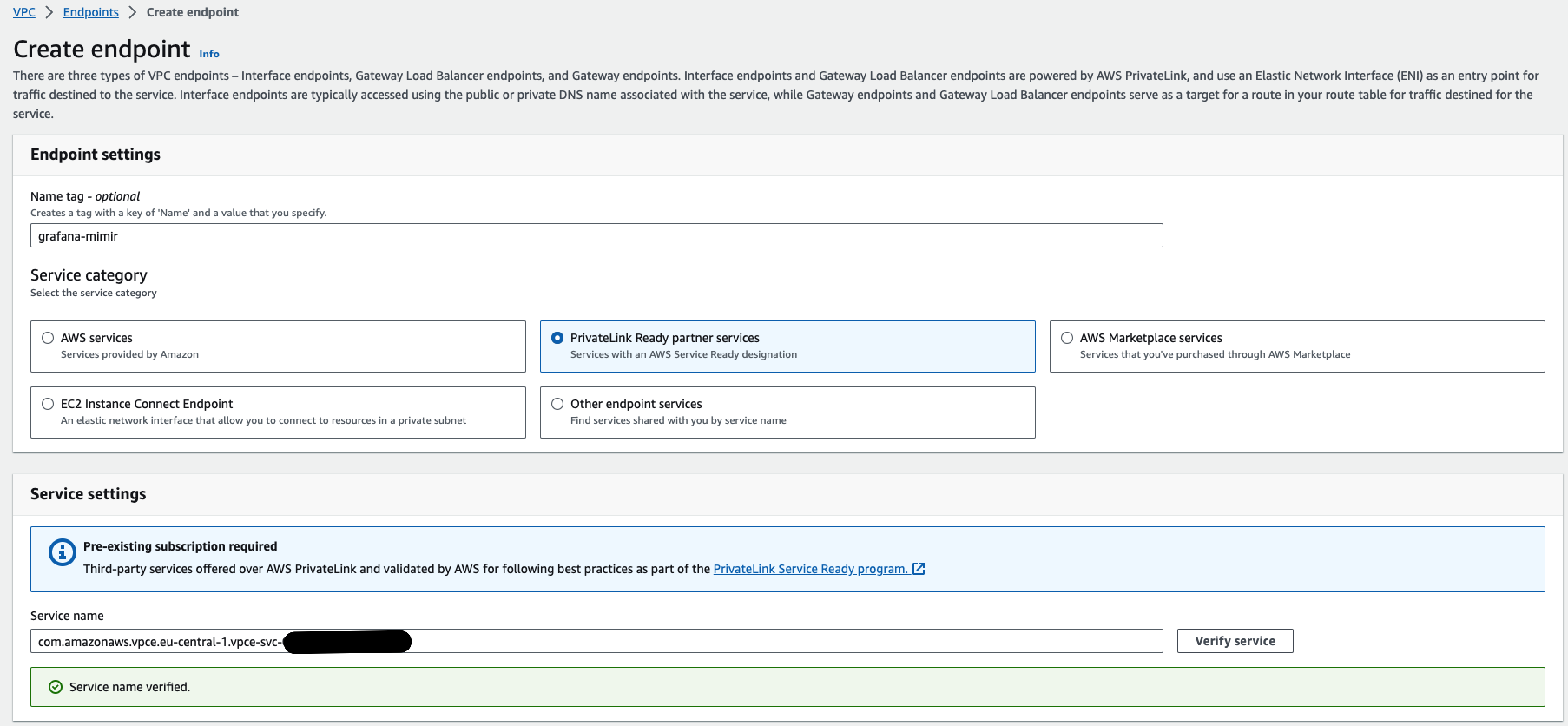 &ldquo;Service Name Verified&rdquo; message