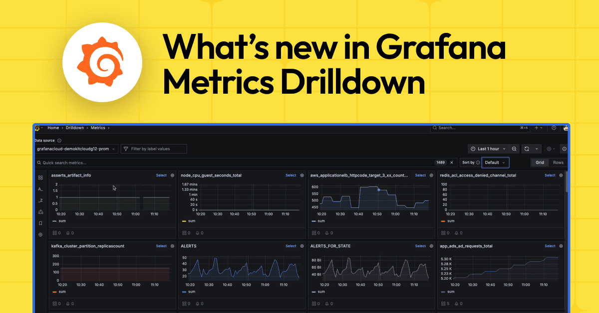 What’s new in Grafana Metrics Drilldown: advanced filtering options, UI enhancements, and more