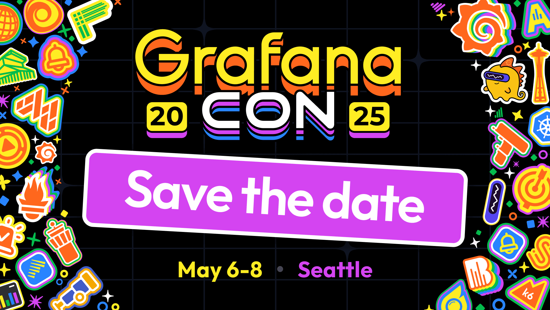 Save the date: GrafanaCON 2025 is coming to Seattle in May!