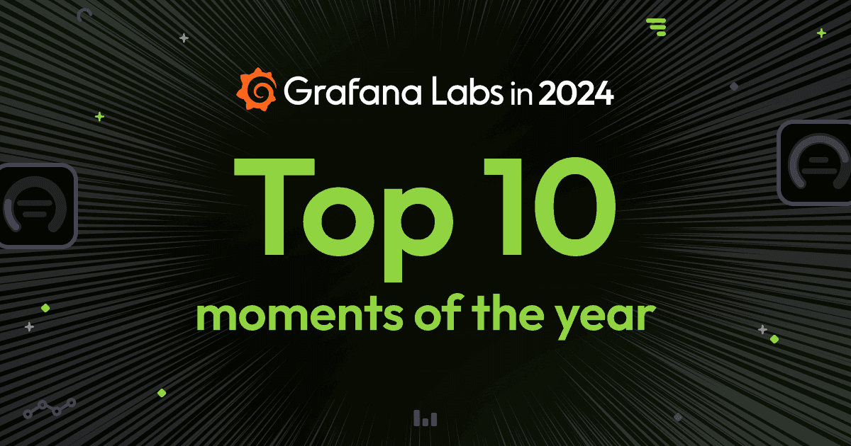 Grafana Labs: Top 10 moments of 2024