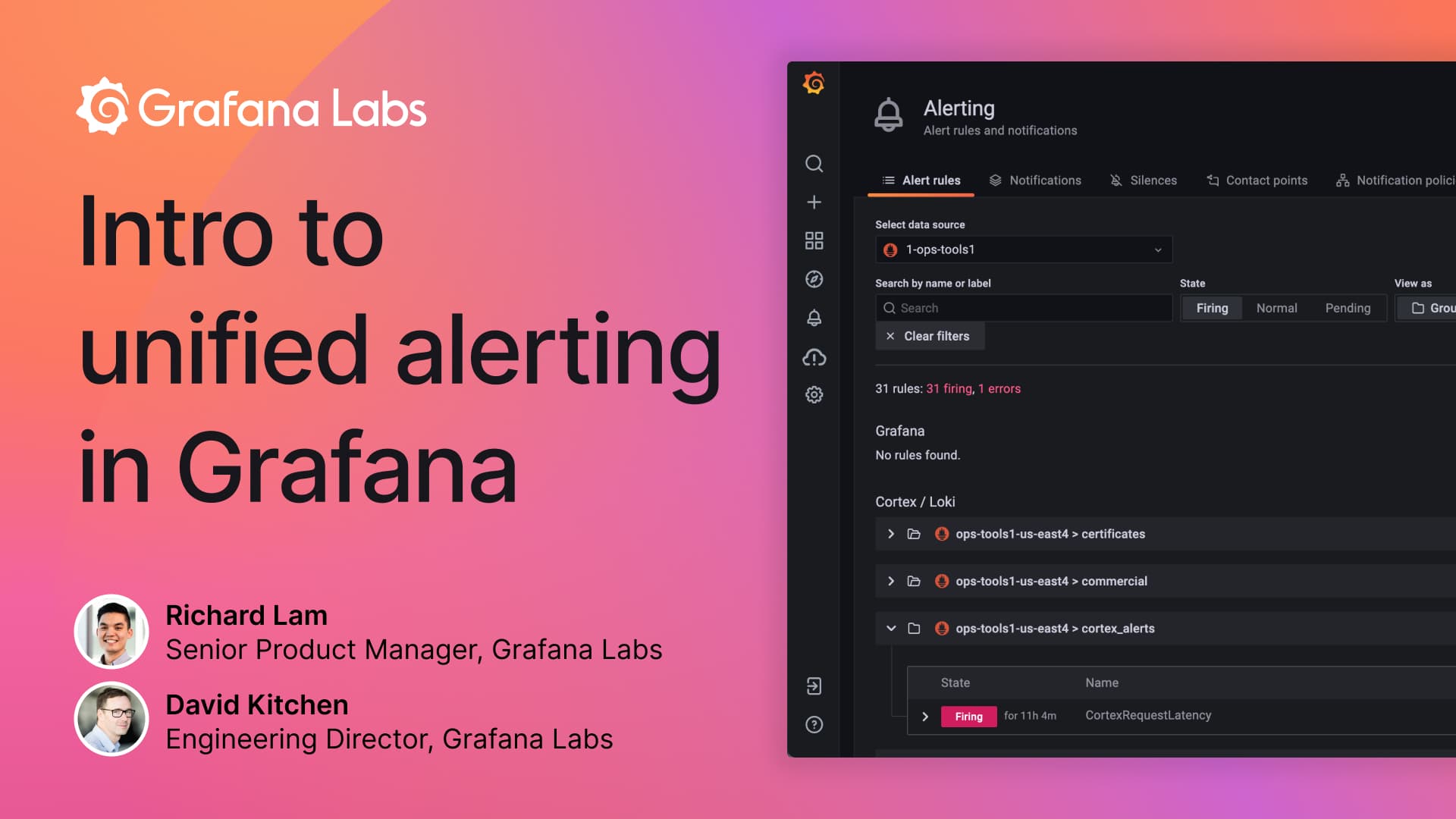 Learn more about the new alerting system in Grafana in this week’s webinar