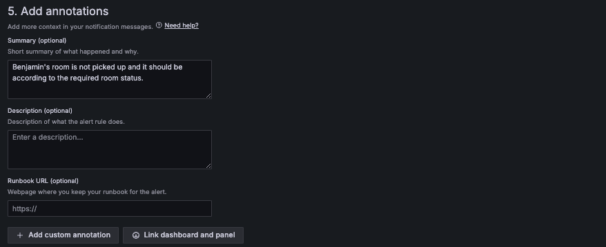 A screenshot showing how to add annotations.
