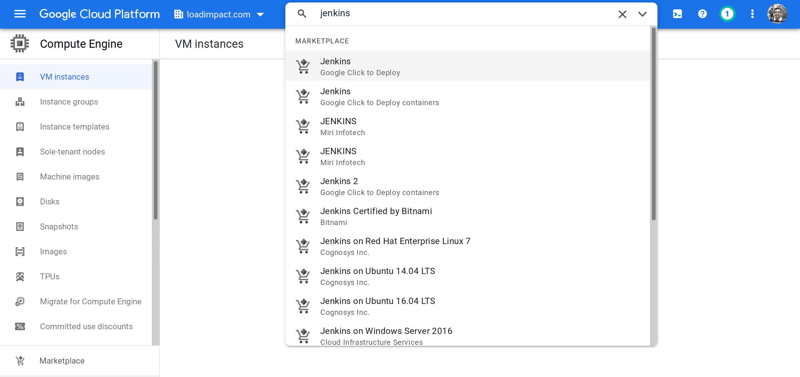 Install Jenkins with Google Cloud