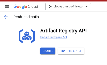 A screenshot of the Artifact Registry.
